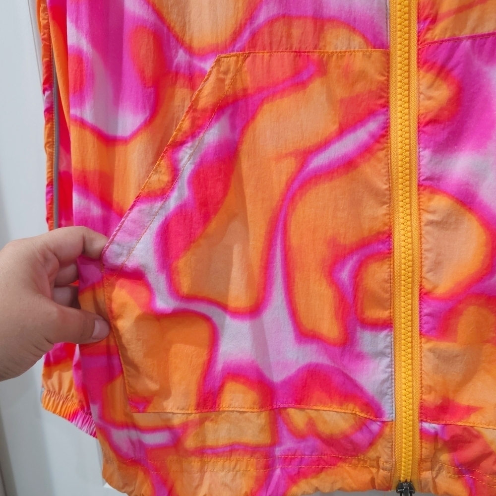 FABLETICS Flyweight Oversized Vibrant Pink and Orange Women's Jacket, Size XS - Picture 13 of 15